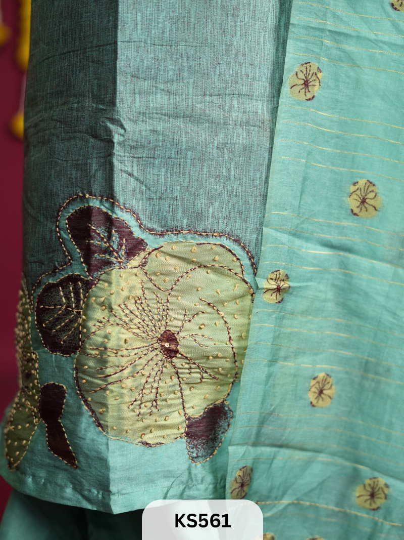 JAMDANI WEAVE SILK HANDWORK SALWAR