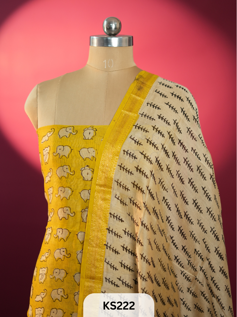 Jaipur Handblock Print Maheshwari Silk