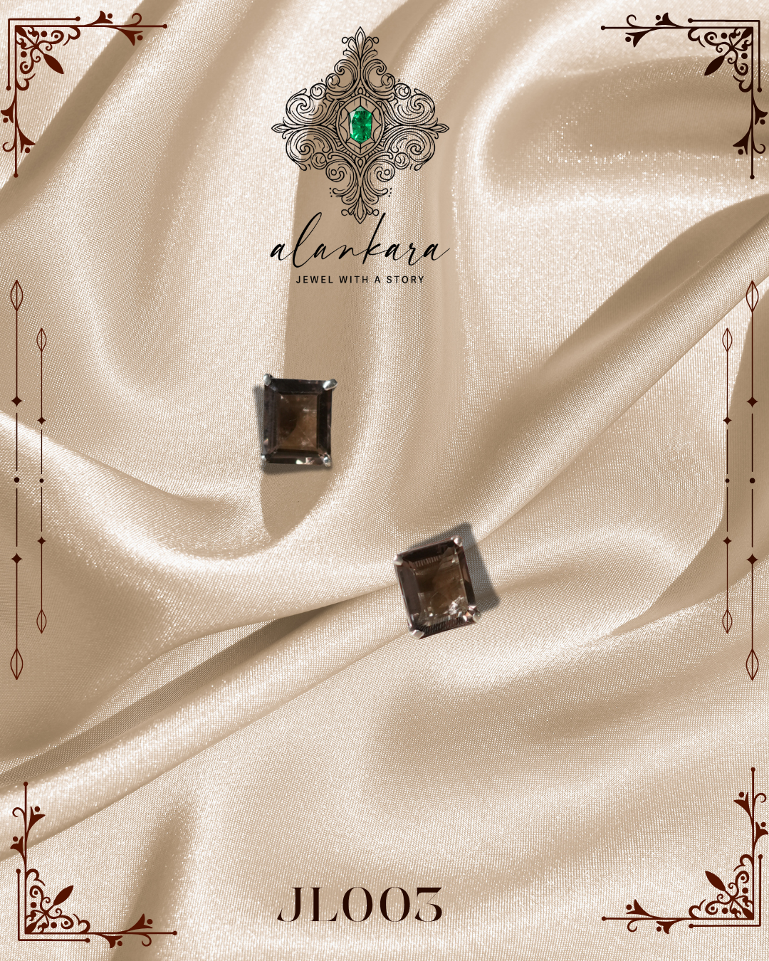 Daily wear Classic Stud 92.5 silver studs /Authentic & Natural Travel Story Collectives