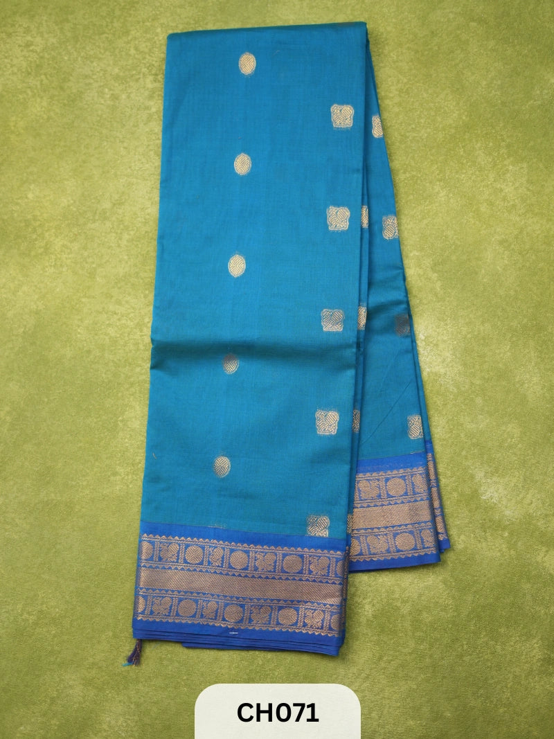 Chettinad Cotton Saree with Rich Pallu