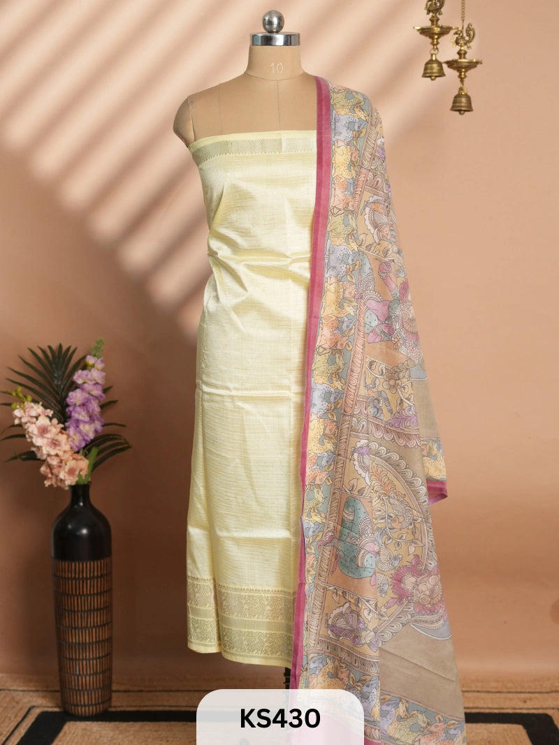 MANGALGIRI PATTU TOP AND DUPPATA - 2 PCS