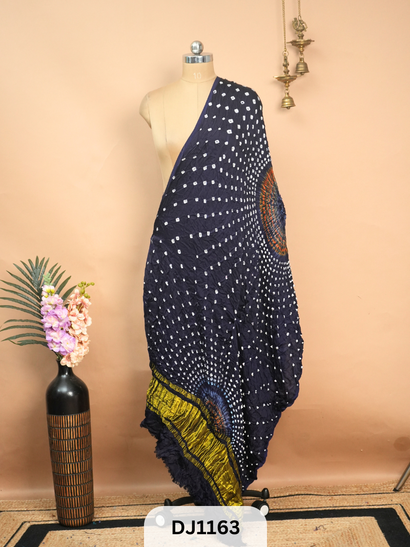 BANDHANI BORDERLESS WITH LAGDI PATTA - DUPATTA