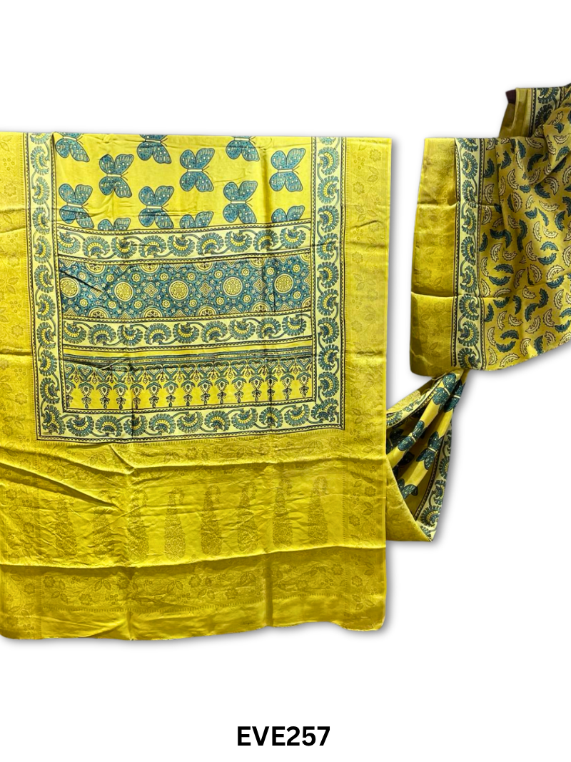 Dola Silk Ajrakh Saree