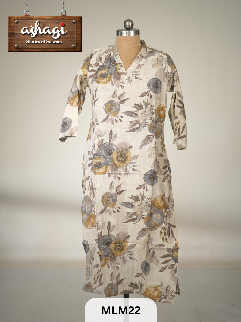 RAYON COTTON-KURTI