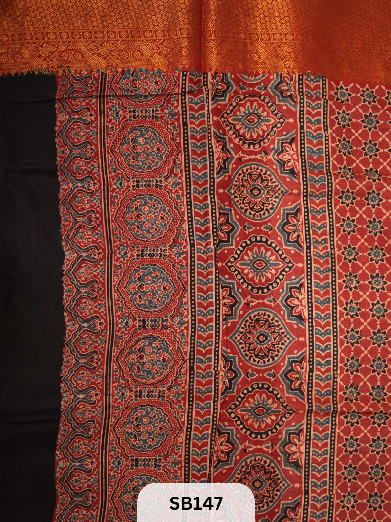 CHENNURI SILK WITH KANCHI BORDER