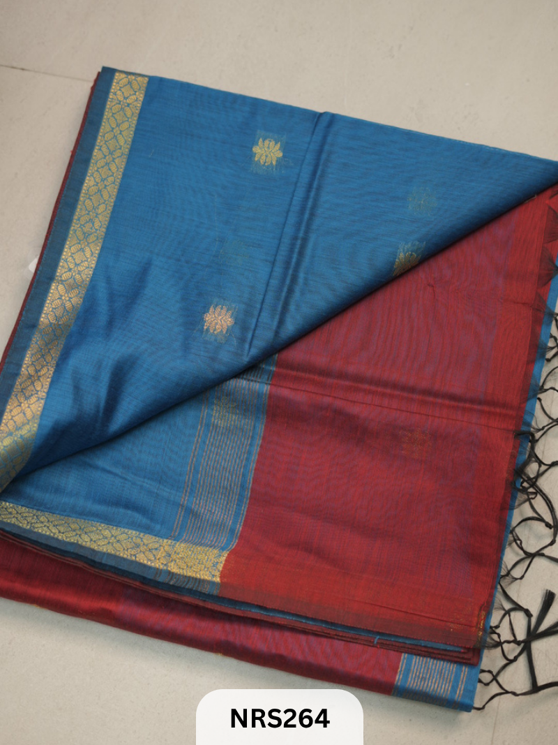 CHANDERI INSPIRED MAHESWARI SAREE