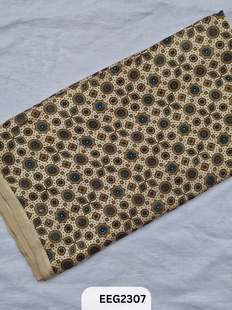 MASHRU AJRAKH FABRIC PRINT-1 MTR