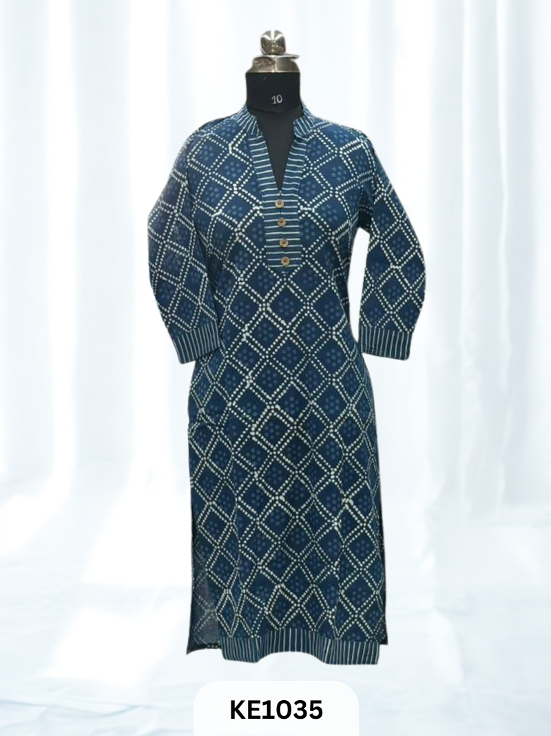 INDIGO COTTON KURTI