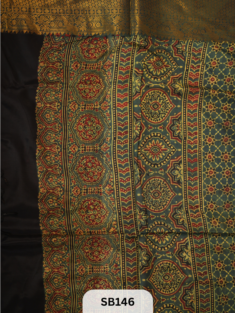 CHENNURI SILK WITH KANCHI BORDER