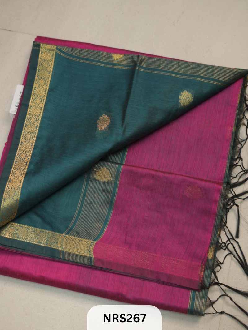 CHANDERI INSPIRED MAHESWARI SAREE