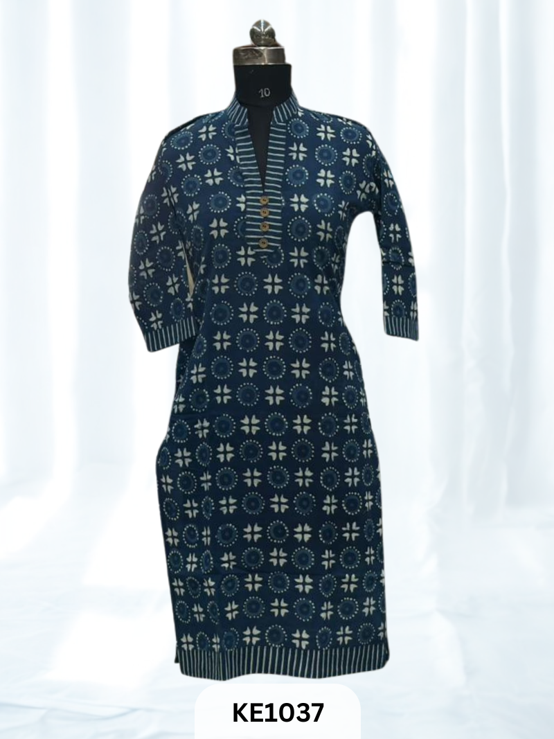 INDIGO COTTON KURTI