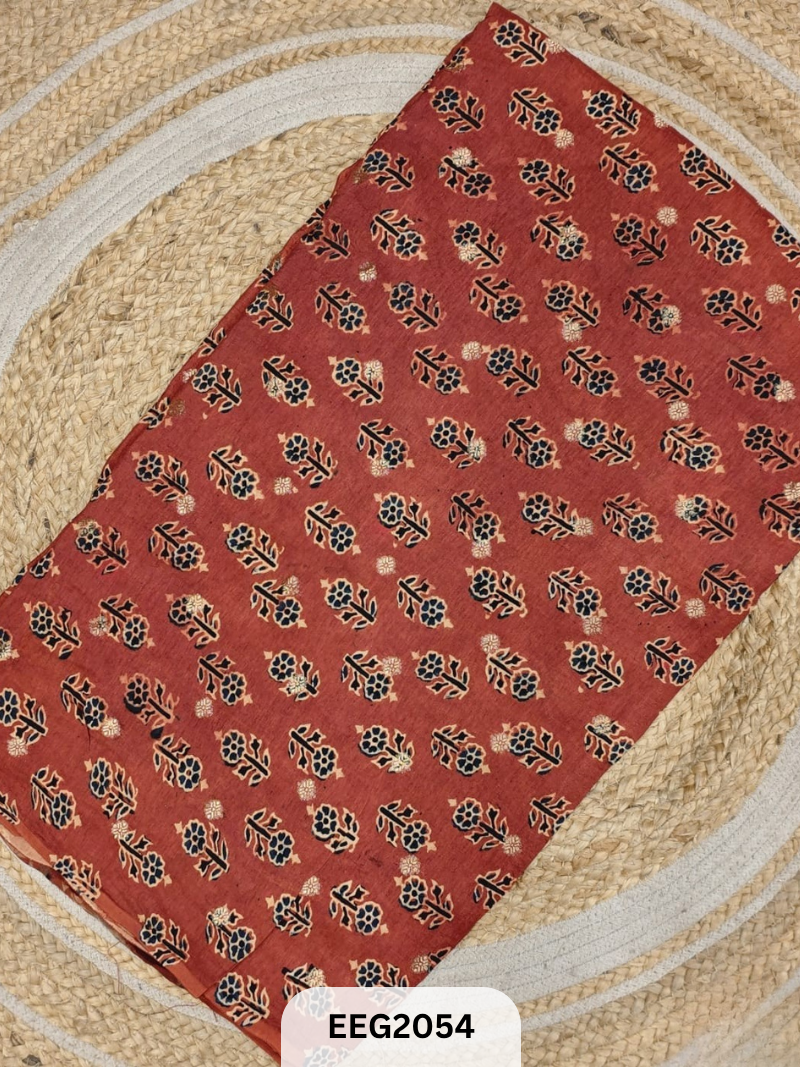 DOLA SILK AJRAKH FABRIC-1MTR
