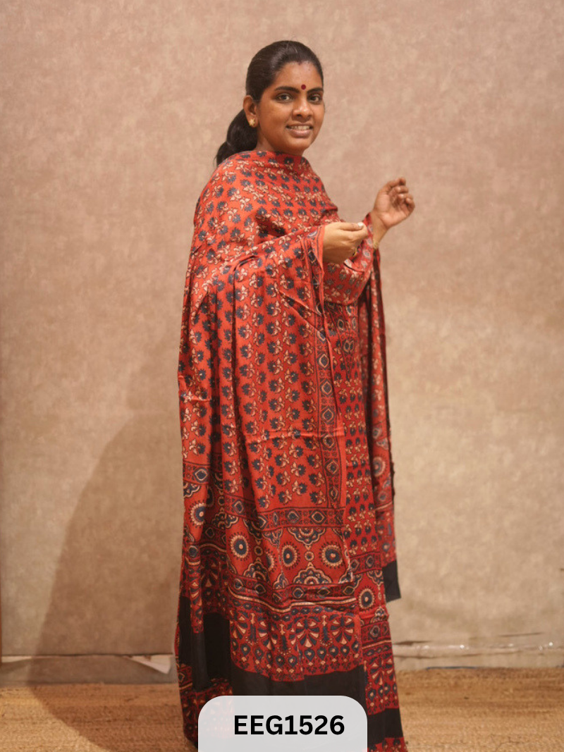 AJRAKH MODAL 2 PCS-UNSTITCHED