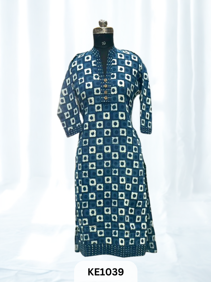INDIGO COTTON KURTI