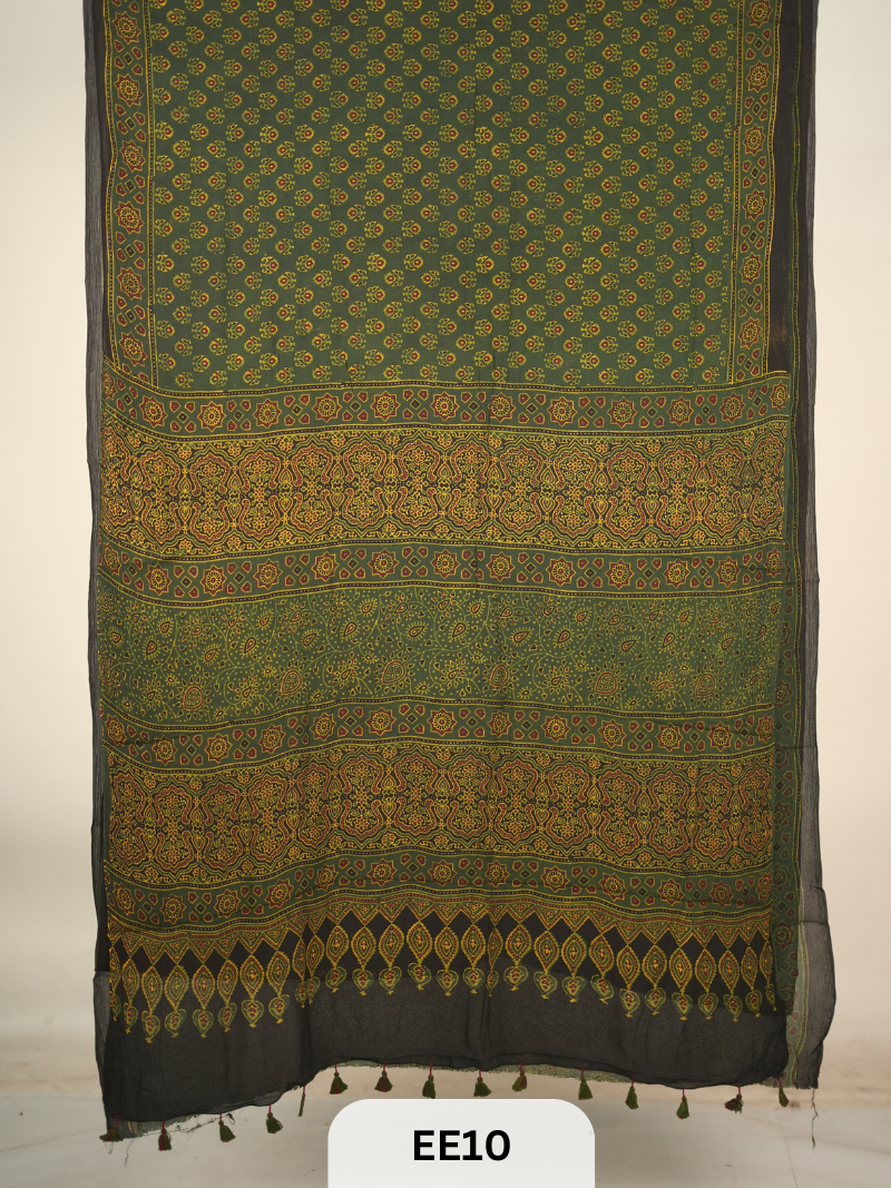 CHINON CHIFFON AJRAKH HANDBLOCK