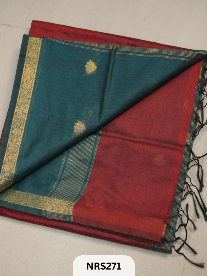 CHANDERI INSPIRED MAHESWARI SAREE