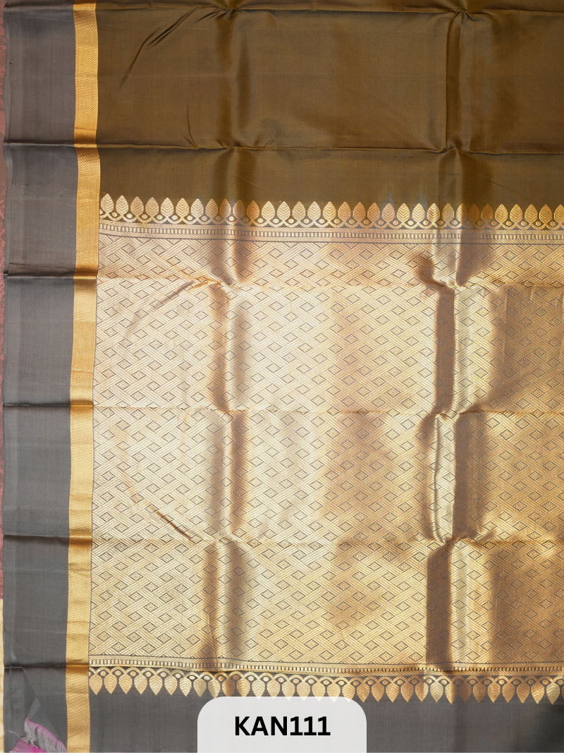 KANCHIPURAM HANDLOOM PURE SOFT SILK