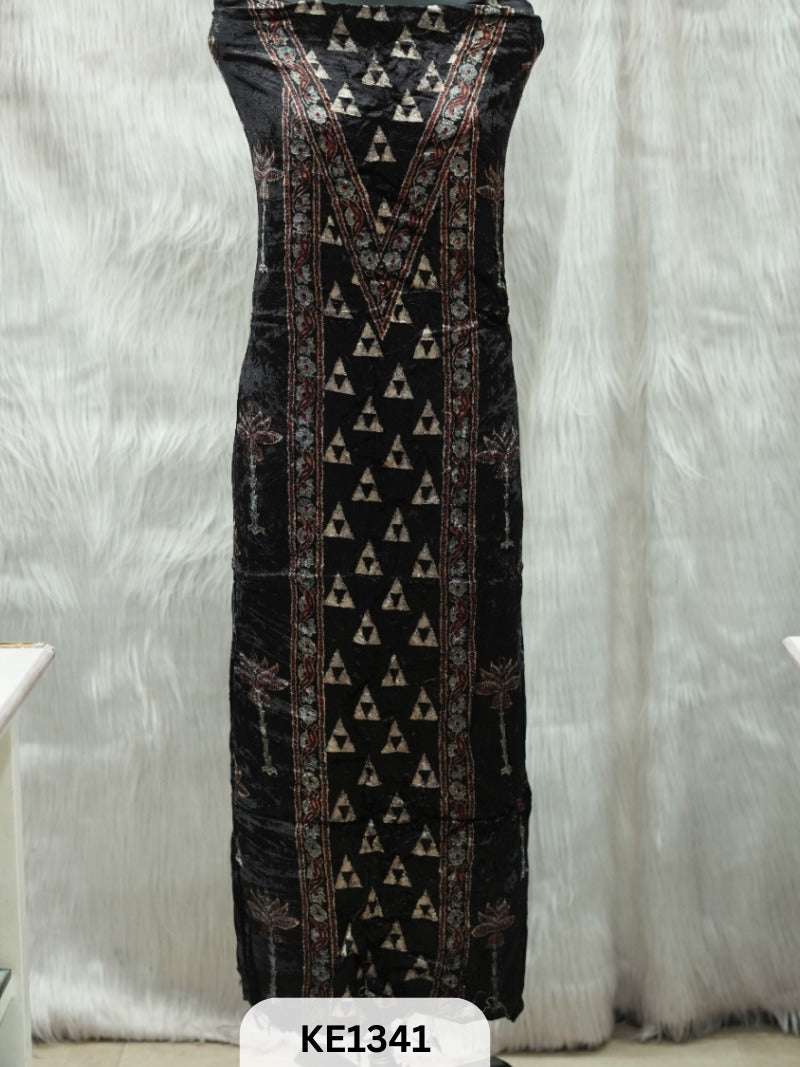 VELVET AJRAKH HANDBLOCKPRINT - 2.5MTR TOP