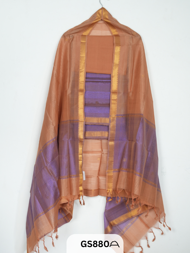 Mangalgiri Pattu butta dress set