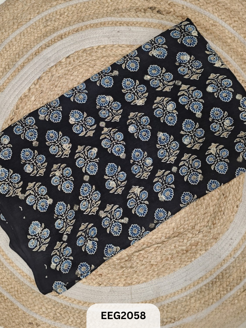 DOLA SILK AJRAKH FABRIC-1MTR