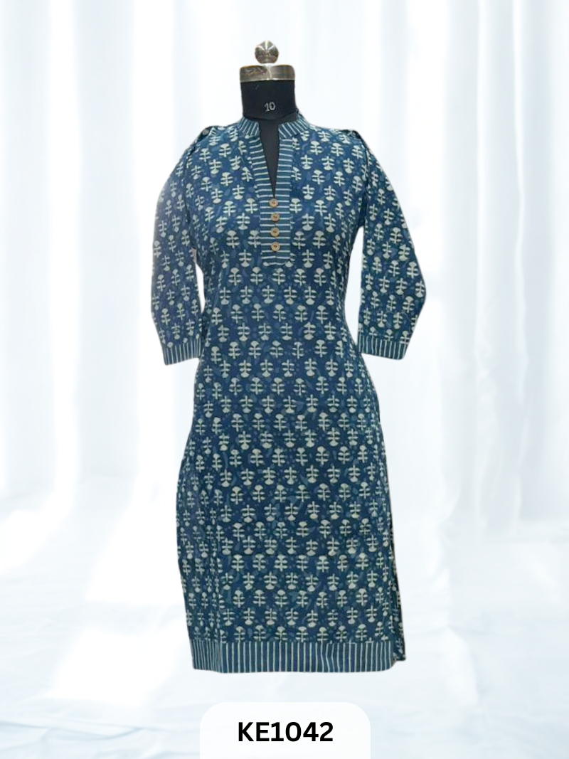 INDIGO COTTON KURTI