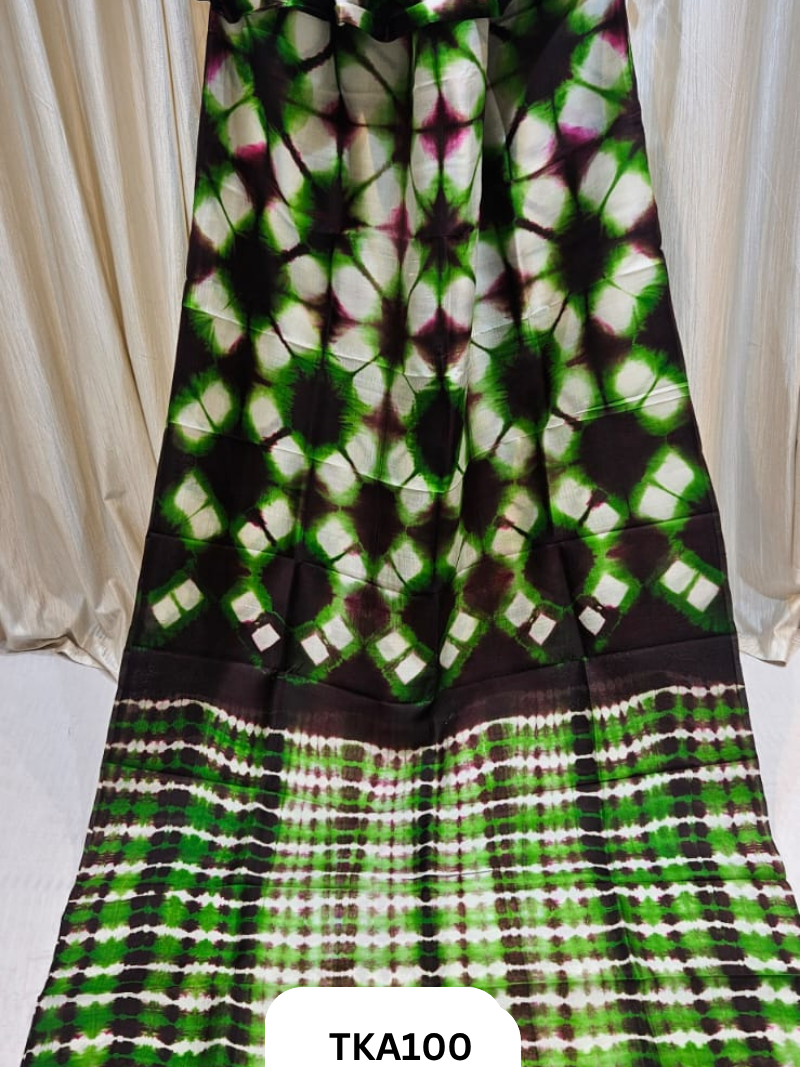 Pure Bishnupuri Silk - Shibori work saree