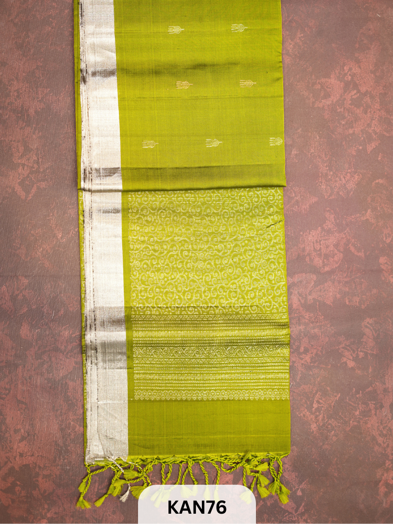KANCHIPURAM HANDLOOM PURE SOFT SILK