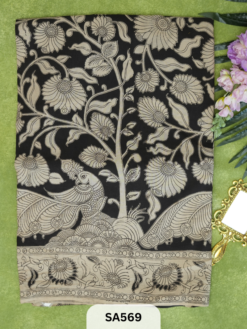 KALAMKARI MALMAL COTTON SAREE
