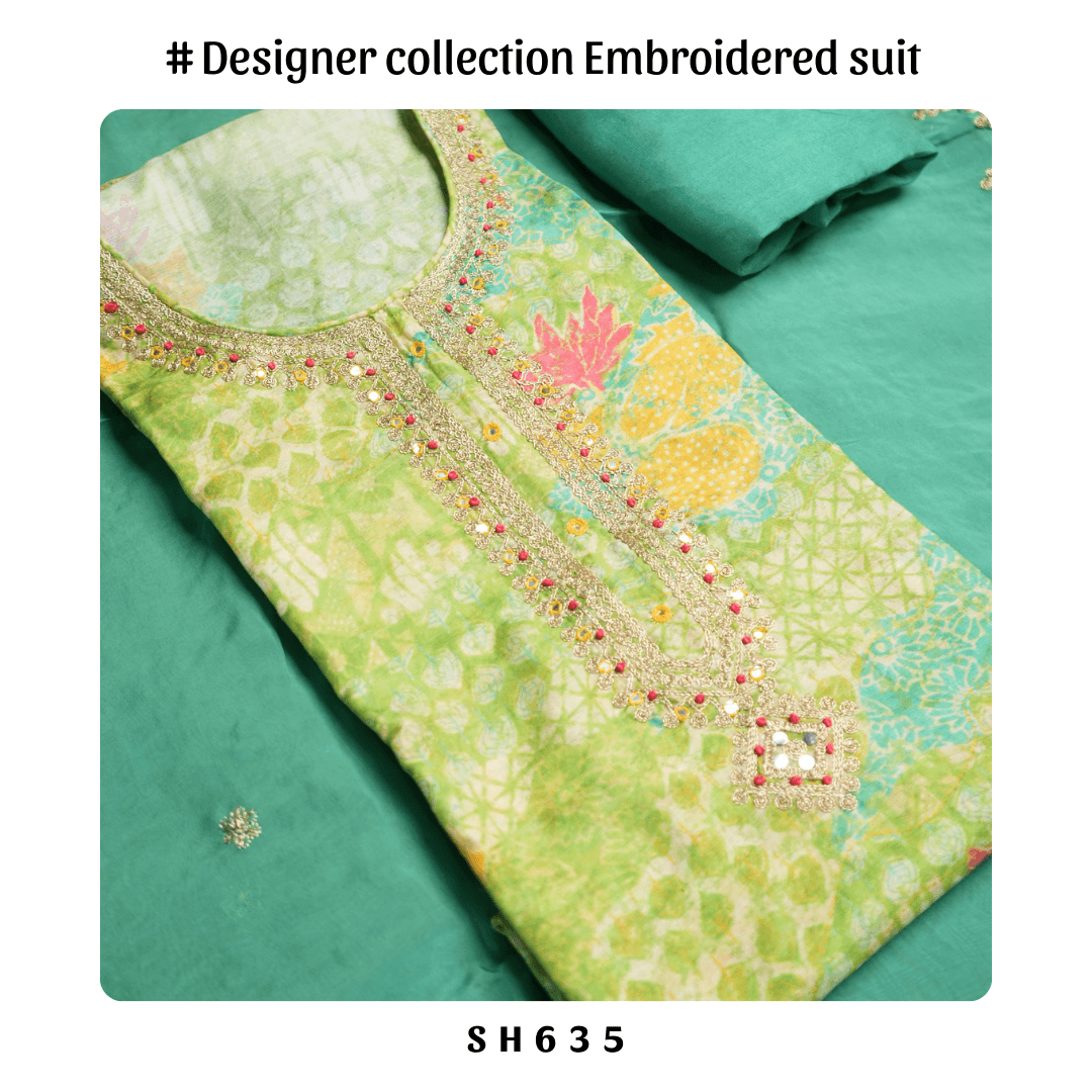 Designer collection salwar suit with embroidary work