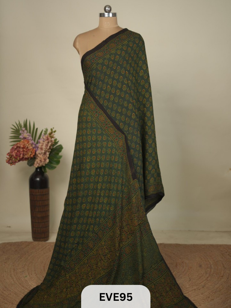 CHINON CHIFFON AJRAKH HANDBLOCK