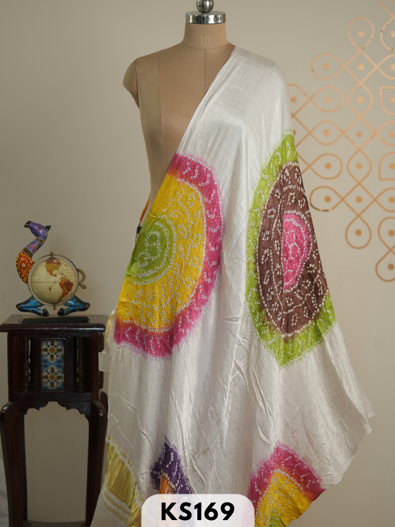 BANDHINI SEMI GAJI DUPATTA