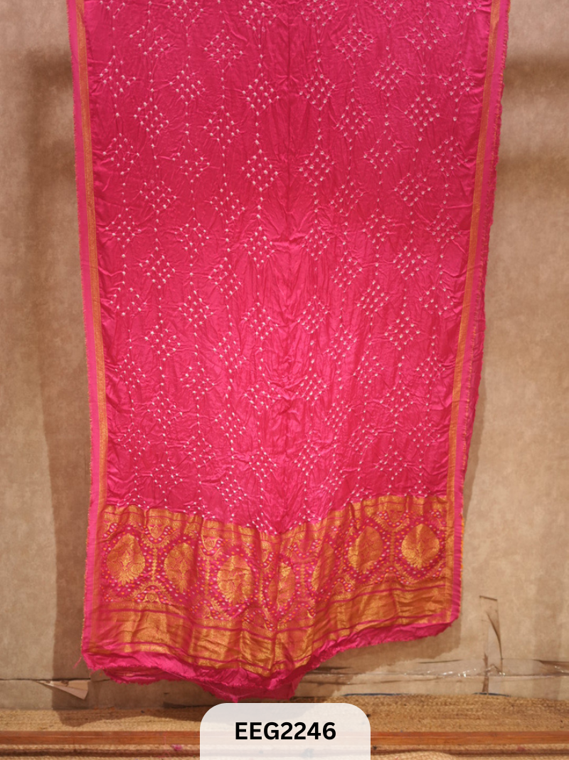 MODAL FUSIOIN SAREE WITH DOLA BORDER - EXCLUSIVE