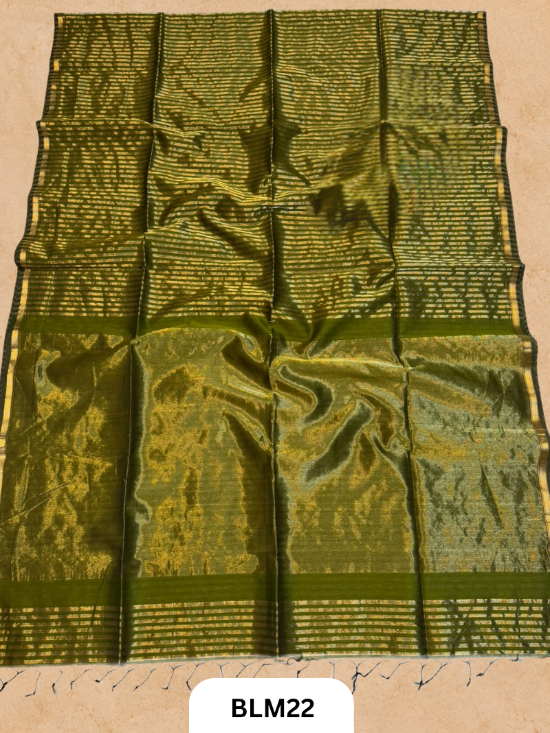 Maheshwari Tissue Stripe Saree