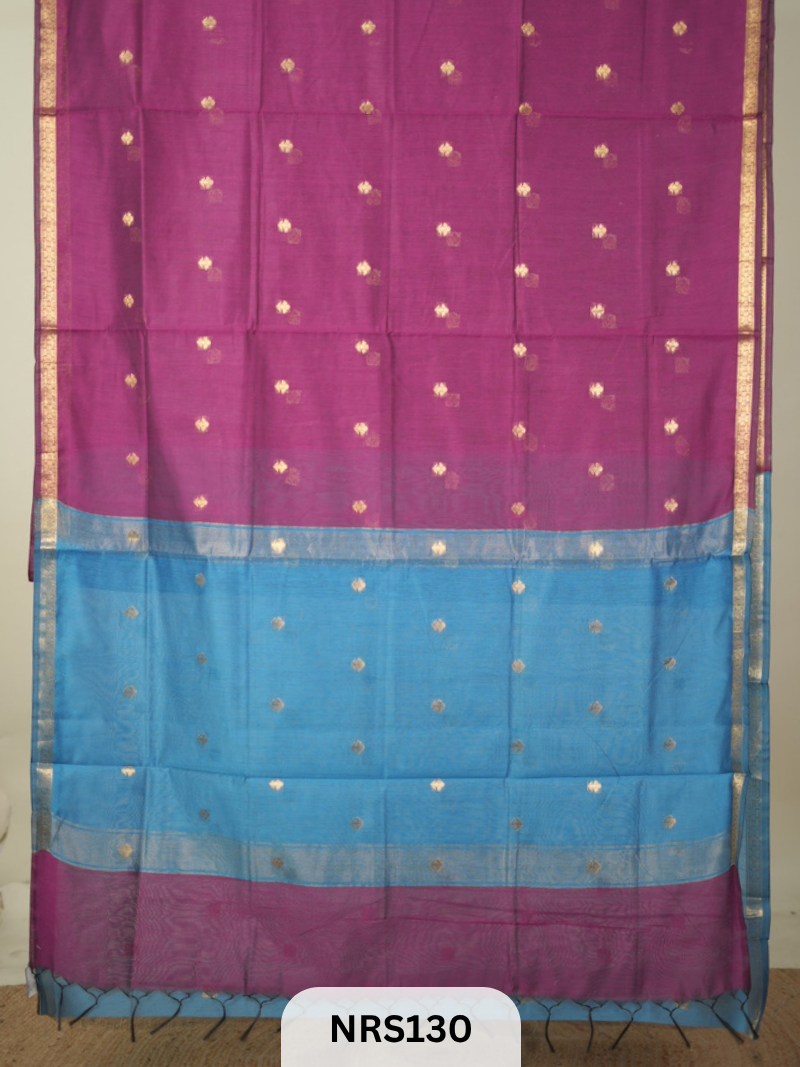 CHANDERI INSPIRED MAHESWARI SAREE
