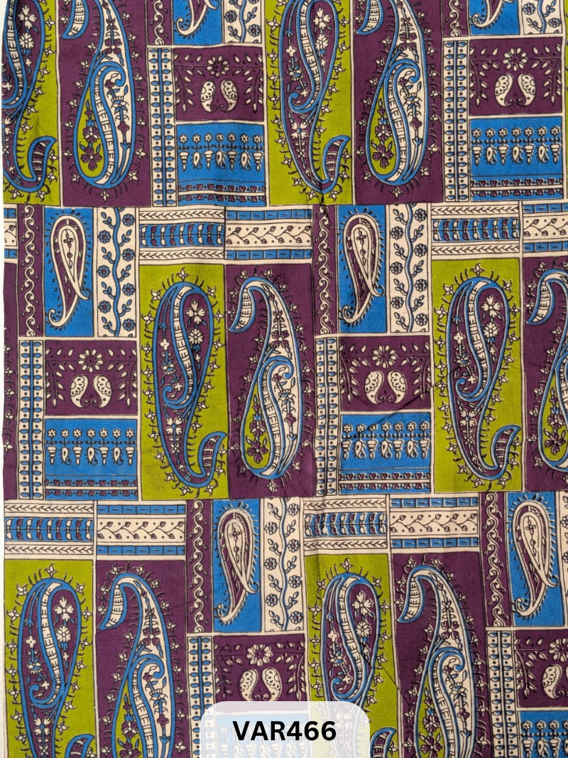 Kalamkari Hand printed - Fabric -1mtr