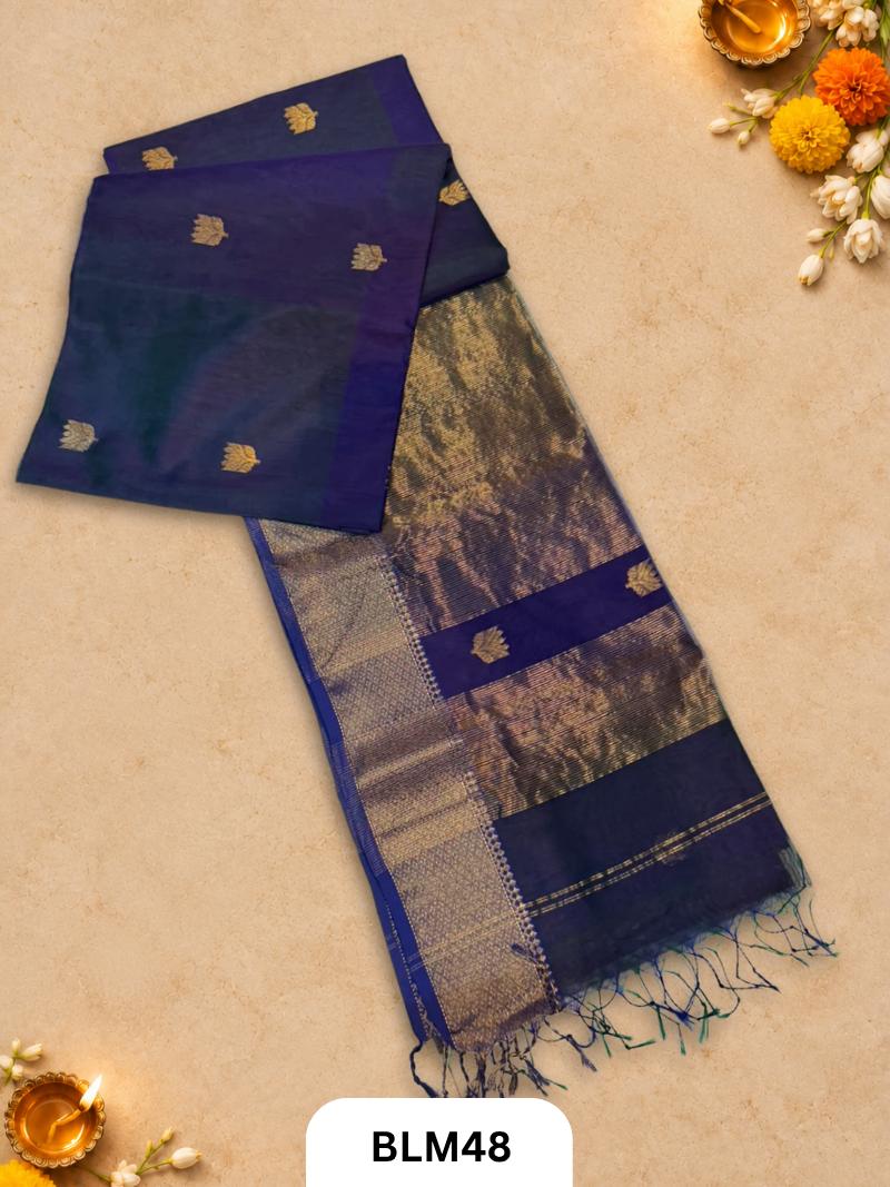 Maheshwari Lotus Buta Saree