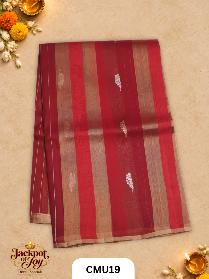 Banarasi Kora Organza Pure Handloom Saree