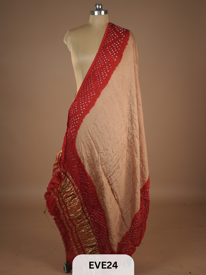 MODAL BANDHINI WITH LAGDI PATTA DUPPATTA