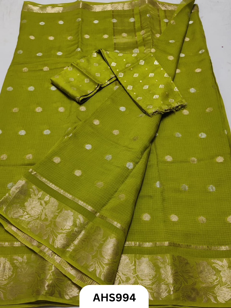 Soft Silk Kota Weaving Saree With Blouse