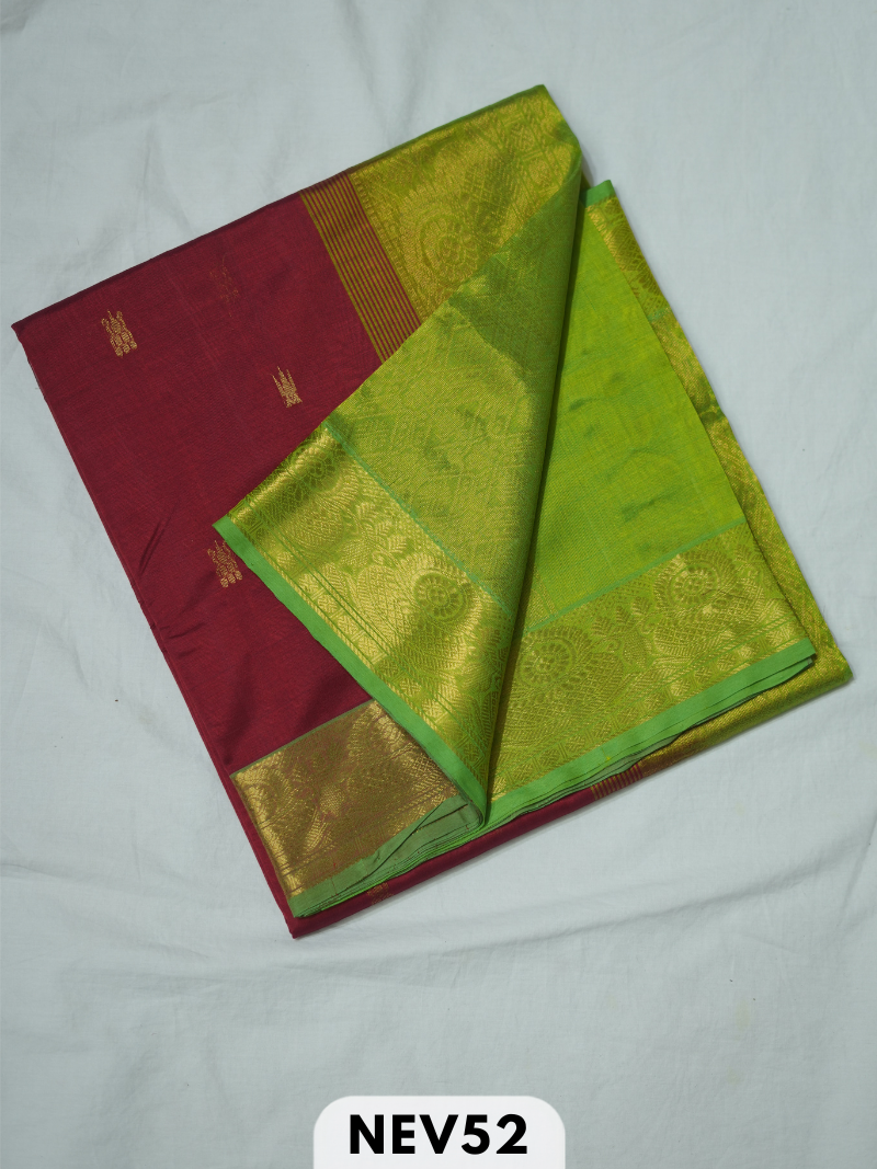 RICH PALLU WITH BUTTA SILK COTTON SAREE