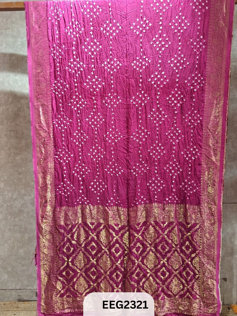 MODAL FUSIOIN SAREE WITH DOLA BORDER - EXCLUSIVE