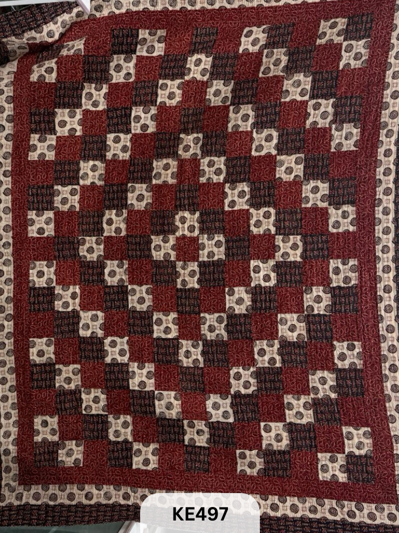 KANTHA APPLIQUE - QULIT BEDSHEET ( 85 X 105 INCH)