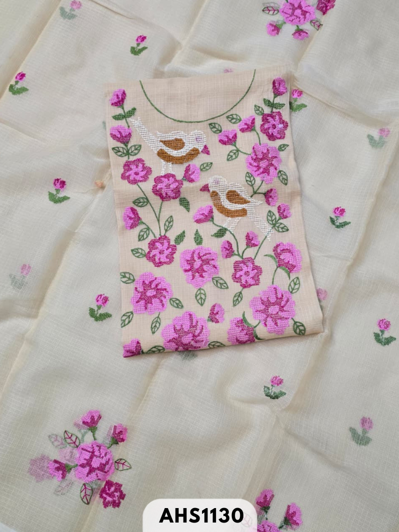 Kota Doria Embroidery 2 pcs Salwar set