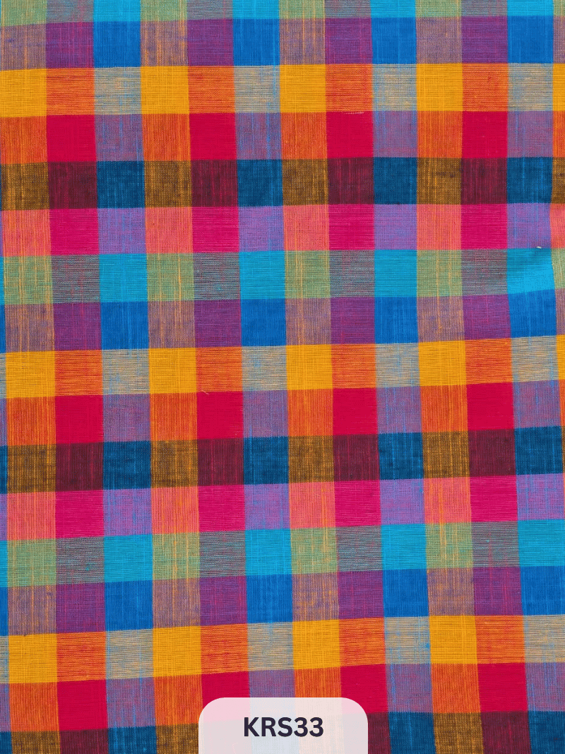 MADRAS KATTAM FABRIC-1 MTR