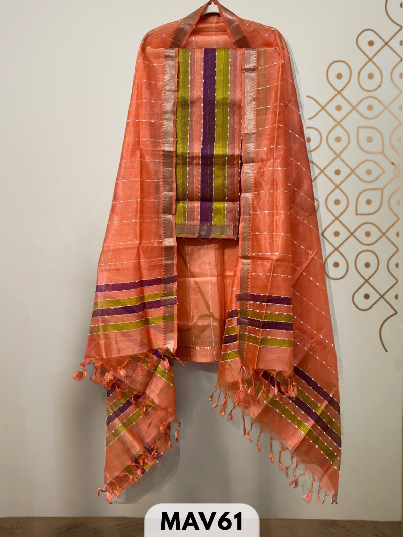 Mangalagiri pattu 2 pcs salwar suit