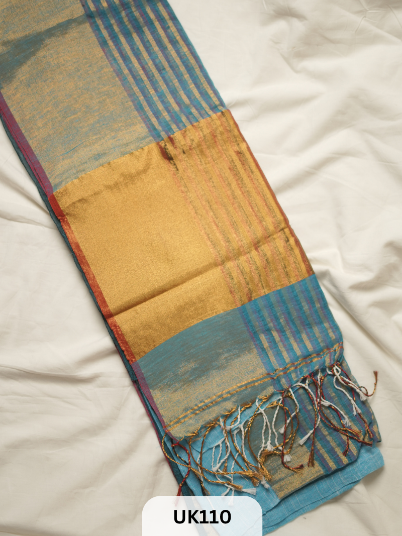 LINEN JAMDANI SAREE
