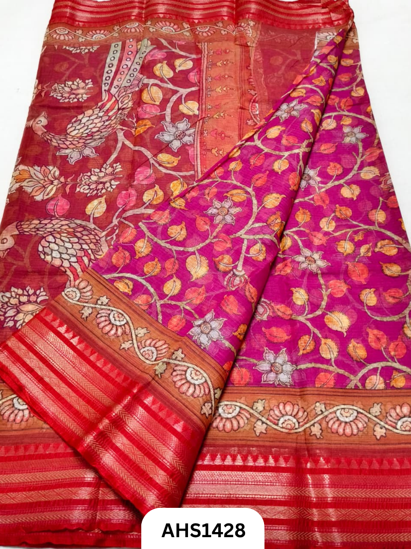 Pure Kota Cotton Digital Print Saree