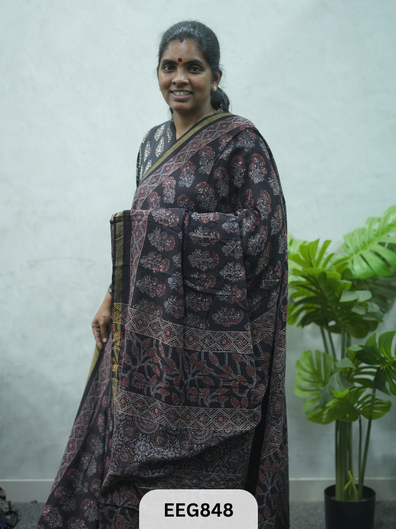 KOTA DORIA AJRAKH SAREE