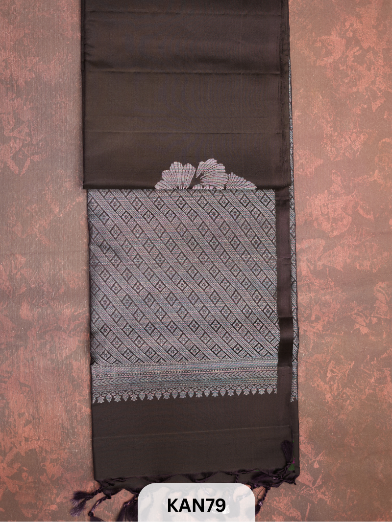 KANCHIPURAM HANDLOOM PURE SOFT SILK