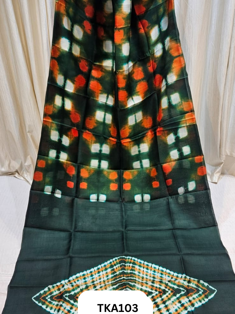 Pure Bishnupuri Silk - Shibori work saree